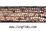 CAA2889 15 inches 6mm faceted round fire crackle agate beads wholesale