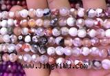 CAA2900 15 inches 6mm faceted round fire crackle agate beads wholesale