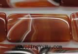 CAA301 15.5 inches 25*50mm rectangle red line agate gemstone beads