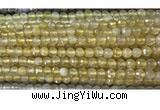 CAA3291 15 inches 6mm faceted round agate beads wholesale