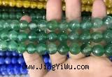 CAA3373 15 inches 10mm faceted round agate beads wholesale