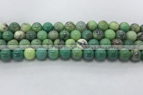 CAA3518 15.5 inches 10mm round AB-color grass agate beads wholesale