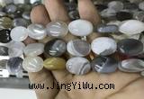 CAA3565 15.5 inches 13*18mm oval grey Botswana agate beads