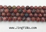 CAA3632 15.5 inches 12mm faceted round Portuguese agate beads