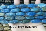 CAA3721 15.5 inches 9*22mm - 11*25mm rice chrysanthemum agate beads