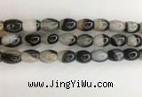 CAA3785 15.5 inches 10*14mm rice agate druzy geode beads