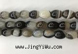 CAA3787 15.5 inches 13*18mm rice agate druzy geode beads