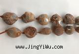 CAA3812 15.5 inches 20*25mm - 25*35mm nuggets rough agate beads