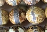 CAA3891 15 inches 10mm round tibetan agate beads wholesale