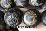 CAA3927 15 inches 12mm round tibetan agate beads wholesale