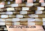CAA3940 15.5 inches 8*34mm rice Madagascar agate beads wholesale