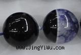 CAA404 15.5 inches 24mm round agate druzy geode gemstone beads