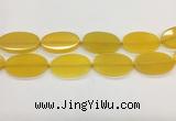 CAA4064 15.5 inches 30*50mm oval yellow agate gemstone beads