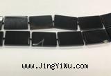 CAA4073 15.5 inches 30*50mm rectangle black agate gemstone beads