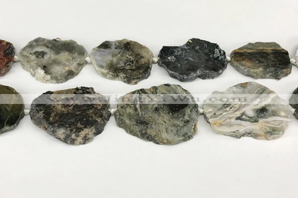 CAA4087 15.5 inches 33*40mm - 38*45mm freeform ocean agate beads