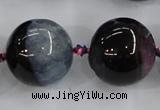 CAA417 15.5 inches 24mm round agate druzy geode gemstone beads