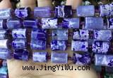 CAA4241 15.5 inches 10*14mm - 11*15mm tube dragon veins agate beads