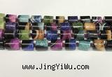 CAA4336 15.5 inches 14mm tube agate druzy geode beads wholesale