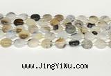 CAA4384 15.5 inches 14mm flat round Montana agate beads