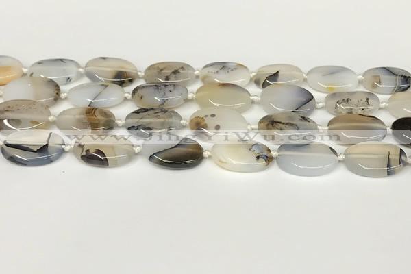 CAA4388 15.5 inches 15*20mm oval Montana agate beads