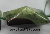 CAA445 15.5 inches 25*28*48mm pyramid agate druzy geode beads