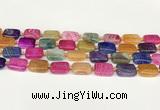 CAA4504 15.5 inches 13*18mm rectangle dragon veins agate beads