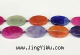 CAA4534 15.5 inches 25*35mm oval dragon veins agate beads