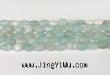 CAA4649 15.5 inches 10*14mm oval banded agate beads wholesale