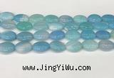 CAA4665 15.5 inches 13*18mm oval banded agate beads wholesale