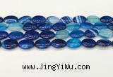 CAA4666 15.5 inches 13*18mm oval banded agate beads wholesale