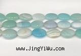 CAA4681 15.5 inches 18*25mm oval banded agate beads wholesale