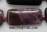 CAA474 15.5 inches 20*40mm rectangle agate druzy geode beads