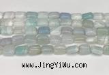 CAA4793 15.5 inches 10*14mm rectangle banded agate beads wholesale