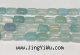 CAA4809 15.5 inches 13*18mm rectangle banded agate beads wholesale