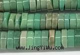 CAA4851 15.5 inches 2*5mm heishi grass agate beads wholesale