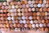 CAA4855 15.5 inches 6mm faceted round botswana agate beads