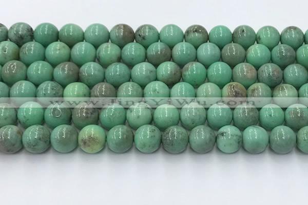 CAA4872 15.5 inches 10mm round grass agate beads wholesale