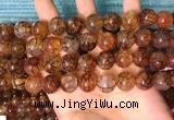 CAA5058 15.5 inches 12mm round dragon veins agate beads wholesale