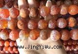 CAA5077 15.5 inches 18mm round red dragon veins agate beads