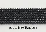 CAA5337 15.5 inches 6mm faceted round black onyx beads wholesale