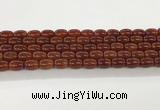 CAA5352 15.5 inches 10*14mm drum agate gemstone beads