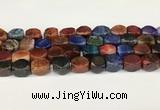 CAA5381 15.5 inches 10*12mm - 11*16mm faceted nuggets agate beads