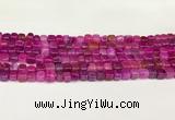 CAA5390 15.5 inches 6*7mm - 8*8mm nuggets agate gemstone beads