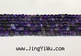 CAA5391 15.5 inches 6*7mm - 8*8mm nuggets agate gemstone beads