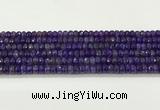 CAA5436 15.5 inches 6*8mm faceted rondelle agate gemstone beads