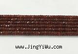 CAA5440 15.5 inches 6*8mm faceted rondelle agate gemstone beads
