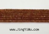 CAA5442 15.5 inches 6*8mm faceted rondelle agate gemstone beads
