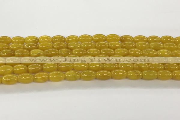 CAA5449 15.5 inches 8*12mm rice agate gemstone beads