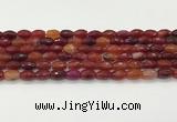 CAA5458 15.5 inches 8*12mm faceted rice agate beads