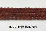 CAA5459 15.5 inches 8*12mm faceted rice agate beads